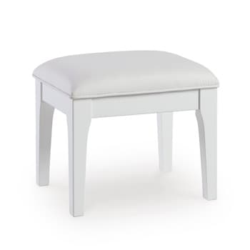 Chalanna Vanity Stool — White — view 8