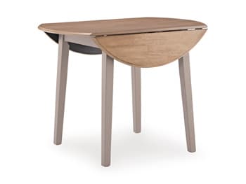 Gesthaven Dining Drop Leaf Table — Black/Gray;Brown/Beige — view 5