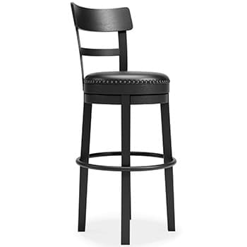 Valebeck Bar Height Bar Stool — Black/Gray — view 8