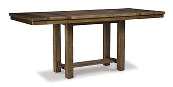 Moriville Counter Height Dining Extension Table — Brown/Beige — view 8