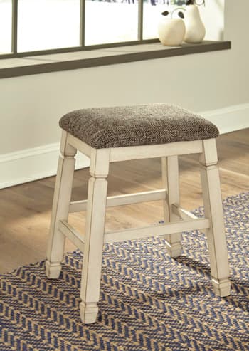Bolanburg Counter Height Bar Stool — White;Brown/Beige — view 8