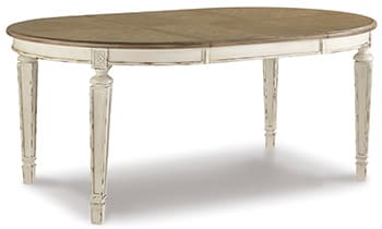 Realyn Dining Extension Table — White;Brown/Beige — view 8