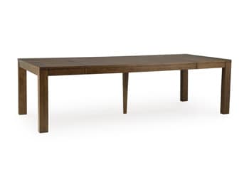 Marxmore Dining Butterfly Extension Table — Brown/Beige — view 4