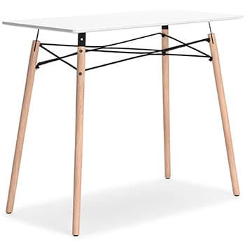Jaspeni Home Office Desk — White;Black/Gray;Natural — view 8