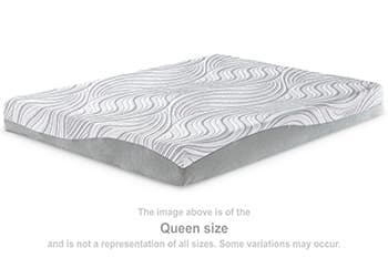 8 Inch Memory Foam California King Mattress — Black/Gray — view 8