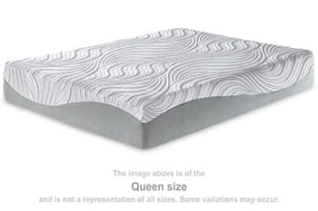 12 Inch Memory Foam California King Mattress — Black/Gray — view 4