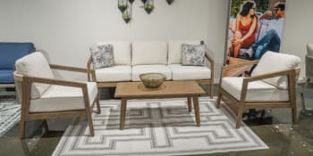 High Trails Outdoor Sofa/Chairs/Table (Set of 4)