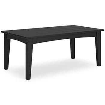 Hyland Wave Outdoor Coffee Table — Black/Gray — view 8