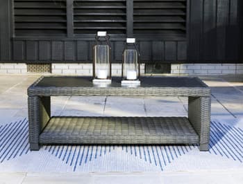 Elite Park Outdoor Coffee Table — Black/Gray — view 7