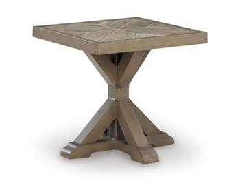 Revare Beach Outdoor End Table — Beige — view 6