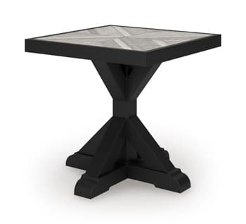 Beachcroft Outdoor End Table — Black/Gray — view 8