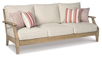 Clare View Sofa with Cushion — White;Brown/Beige — view 8
