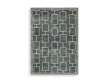 Elderland Washable 5' x 7' Area Rug — Black/Gray — view 6