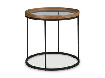 Noraluna End Table — Black/Gray;Brown/Beige — view 8