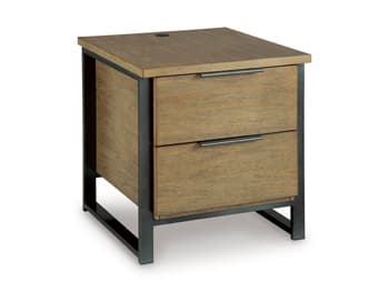 Montia End Table — Black/Gray;Brown/Beige — view 8