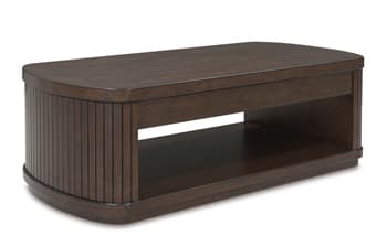 Korestone Lift-Top Coffee Table — Brown/Beige — view 8