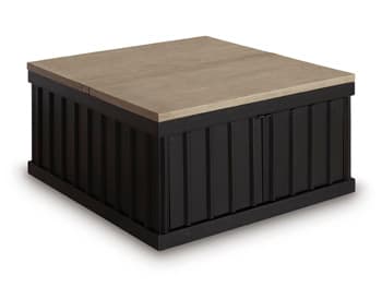 Rylandyn Lift-Top Coffee Table — Black/Gray;Brown/Beige — view 8