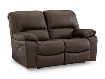Leesworth Power Reclining Loveseat — Brown/Beige — view 8